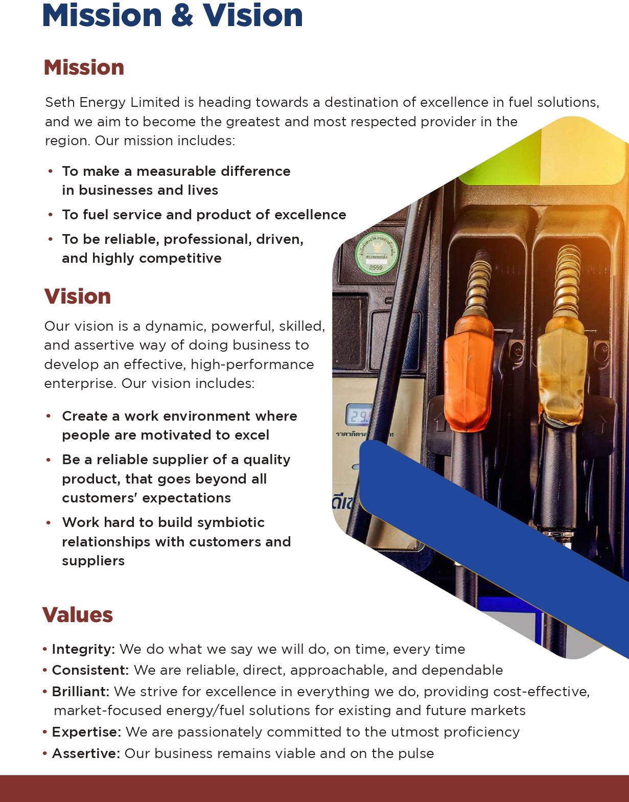 Seth Energy Limited mission